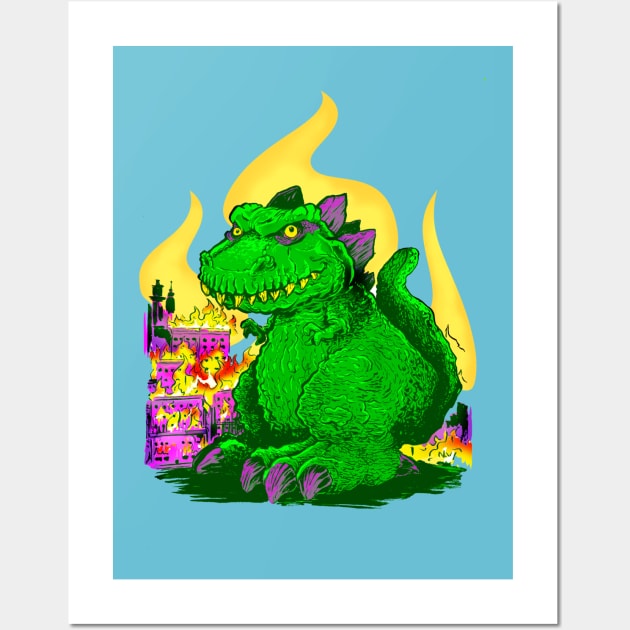 Zilla's Night on the Town Wall Art by Nathan Wiedemer 